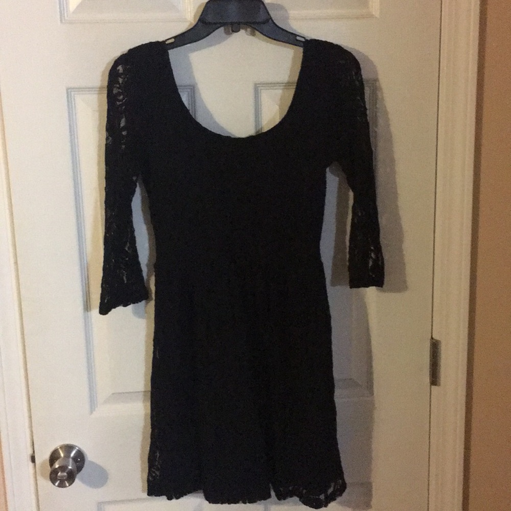 Black lace dress